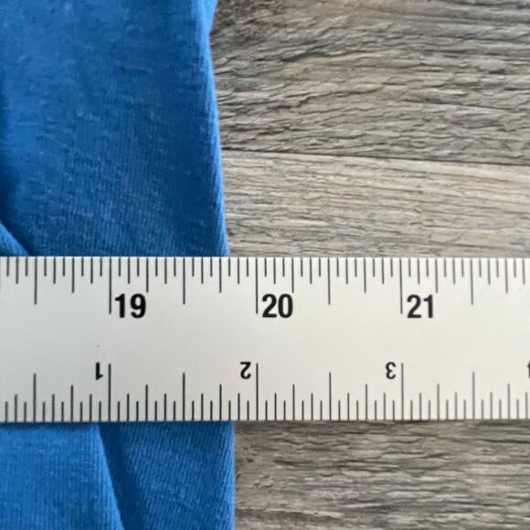 Blue Prana Abstract Hidden Mountain Landscape Block Graphic T-Shirt - Picture 4 of 6